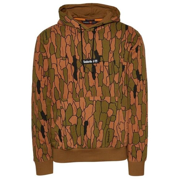 Timberland Men´s Camo Hoodie Brown Size L - Shirts